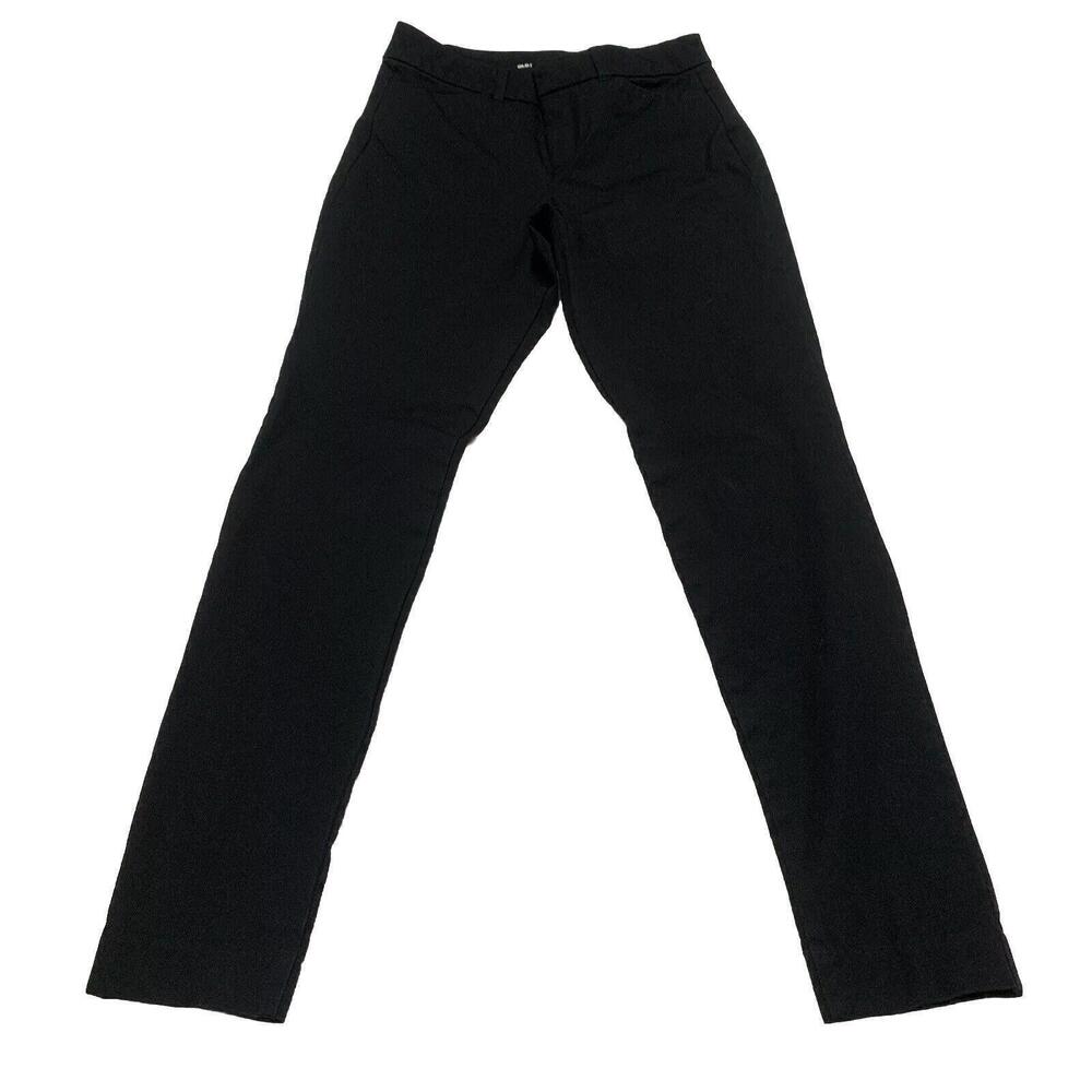 Old Navy Women’s Size 4 Black High Rise Pixie Skinny Trouser Pants Pocket Slacks